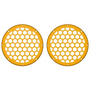 Advanblack x XBS Color Matched HEX 6.5'' Speaker Grills-Prospect Gold