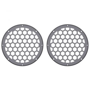 Advanblack x XBS Color Matched HEX 6.5'' Speaker Grills-Smoke Gray