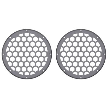 Advanblack x XBS Color Matched HEX 6.5'' Speaker Grills-Smoke Gray