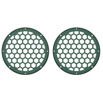 Advanblack x XBS Color Matched HEX 6.5'' Speaker Grills-Snake Venom