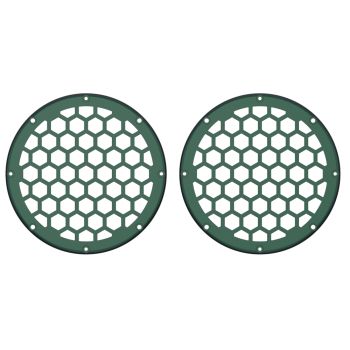 Advanblack x XBS Color Matched HEX 6.5'' Speaker Grills-Snake Venom