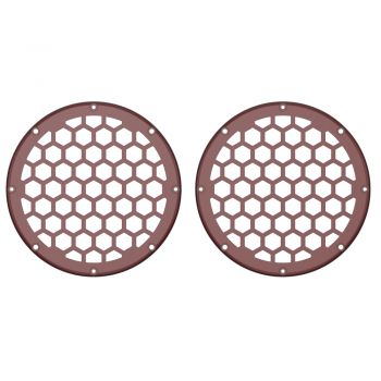 Advanblack x XBS Color Matched HEX 6.5'' Speaker Grills-Stiletto Red