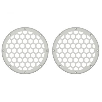 Advanblack x XBS Color Matched HEX 6.5'' Speaker Grills-Stone Washed White Pearl