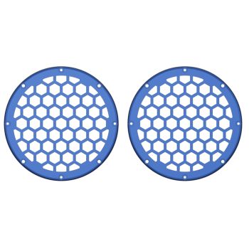 Advanblack x XBS Color Matched HEX 6.5'' Speaker Grills-Superior Blue
