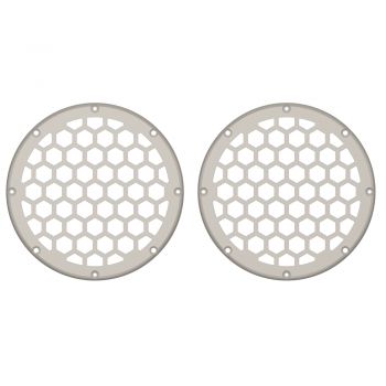 Advanblack x XBS Color Matched HEX 6.5'' Speaker Grills-White Sand Pearl