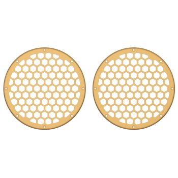 Advanblack x XBS Color Matched HEX 8'' Speaker Grills-Black Hills Gold