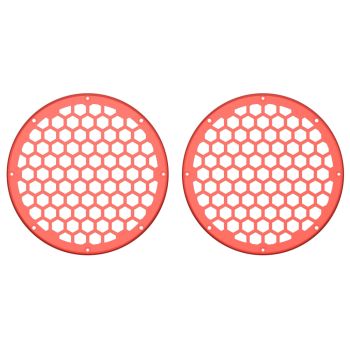 Advanblack x XBS Color Matched HEX 8'' Speaker Grills-Candy Orange