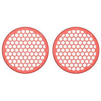 Advanblack x XBS Color Matched HEX 8'' Speaker Grills-Candy Orange