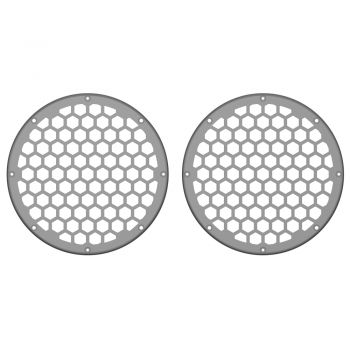 Advanblack x XBS Color Matched HEX 8'' Speaker Grills-Charcoal Pearl