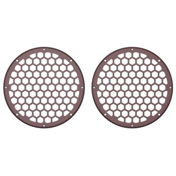 Advanblack x XBS Color Matched HEX 8'' Speaker Grills-Crimson Red Sunglo