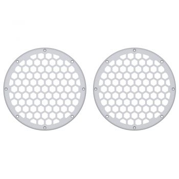 Advanblack x XBS Color Matched HEX 8'' Speaker Grills-Crushed Ice Pearl