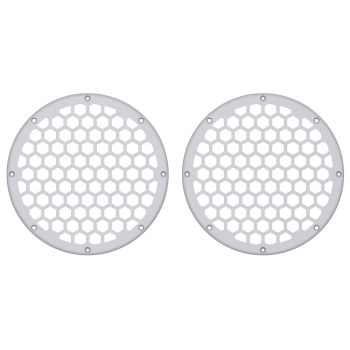 Advanblack x XBS Color Matched HEX 8'' Speaker Grills-Crushed Ice Pearl