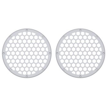 Advanblack x XBS Color Matched HEX 8'' Speaker Grills-Crushed Ice Pearl