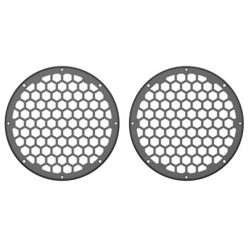 Advanblack x XBS Color Matched HEX 8'' Speaker Grills-Gray Haze