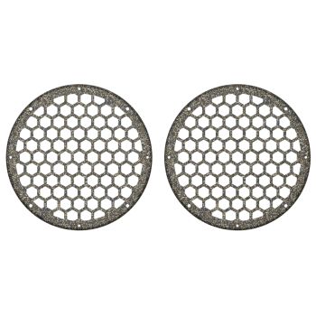 Advanblack x XBS Color Matched HEX 8'' Speaker Grills-Hard Candy Black Gold Flake