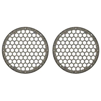 Advanblack x XBS Color Matched HEX 8'' Speaker Grills-Hard Candy Black Gold Flake