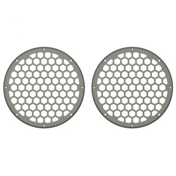 Advanblack x XBS Color Matched HEX 8'' Speaker Grills-Industrial Gray