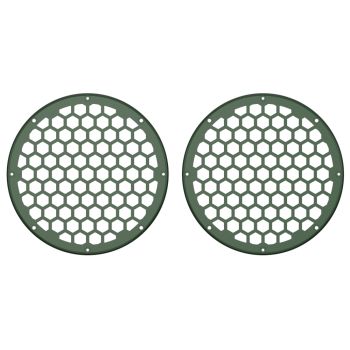 Advanblack x XBS Color Matched HEX 8'' Speaker Grills-KInetik Green
