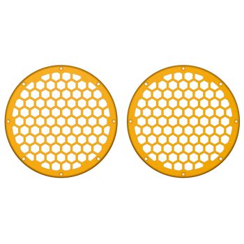 Advanblack x XBS Color Matched HEX 8'' Speaker Grills-Prospect Gold