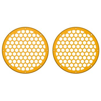 Advanblack x XBS Color Matched HEX 8'' Speaker Grills-Prospect Gold
