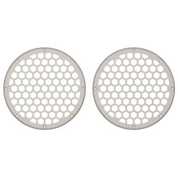 Advanblack x XBS Color Matched HEX 8'' Speaker Grills-White Sand Pearl