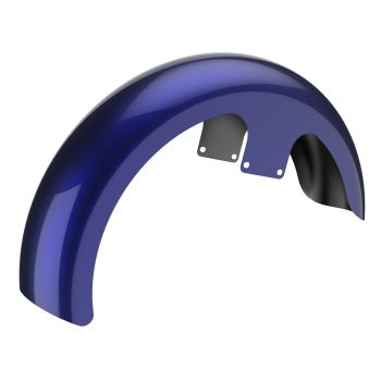 Advanblack  Zephyr Blue 21" Reveal Wrapper Hugger Front Fender For ''86-''21 Harley Touring Models