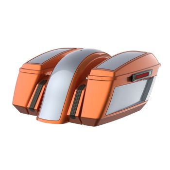 Amber Whiskey & Brilliant Silver Holeshot Performance Bagger Kit For '14-'23 Harley Davidson Touring