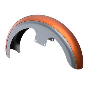 Amber Whiskey and Brilliant Silver 19" REVEAL WRAPPER HUGGER FRONT FENDER FOR '09-'23 HARLEY TOURING