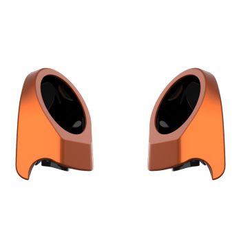 Amber Whiskey 6.5 Inch Speaker Pods for Advanblack & Harley King Tour Pak