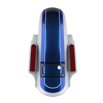 Arctic Blast Dual Cutout Dominator Stretched Rear Fender For 2014+ Harley Davidson Touring Models