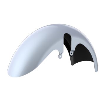 Atlas Silver Metallic Fat Front Fender for harley 24up touring