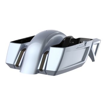 Atlas Silver Metallic Holeshot Chopped Bagger Kit for '14-'23 Harley Touring
