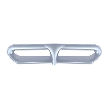 Atlas Silver Metallic Batwing LED Vent Trim Insert For 14-Up Harley Street/ Electra Glide, Ultra & Tri-Glide