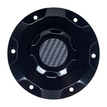 Axion Billet Aluminum Gas Cap with Carbon Fiber Plate for Harley Touring (2023.5 & Later)