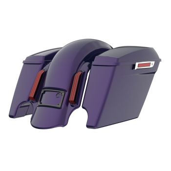 Mystic Shift stretched Bags, Lids Chrome Latch Hardware for '23-'24 Harley Touring CVO & 2024 Street Glide, Road Glide