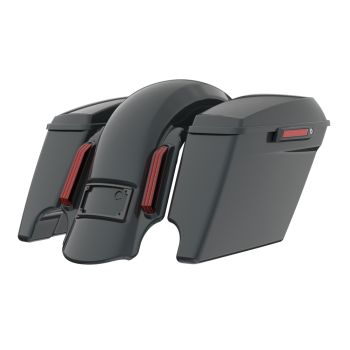 Iron Horse Metallic stretched Bags, Lids Color Matched Latch Hardware for '23-'24 Harley Touring CVO & 2024 Street Glide, Road Glide