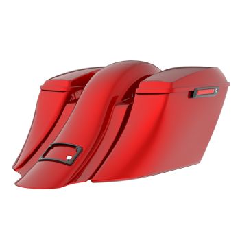 Brilliant Red Bagger Boss Down and Out Bagger Kit Black Latch For '23-'25 Harley CVO & '24-'25 Street Glide Road Glide