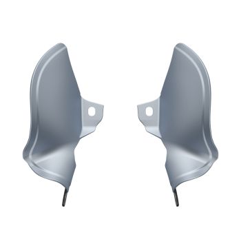 Baracuda Silver Denim MID-FRAME AIR DEFLECTORS HEAT SHIELD FOR '18-'23 HARLEY SOFTAIL