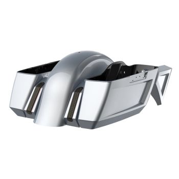 Baracuda Silver Holeshot Chopped Bagger Kit for '14-'23 Harley Touring