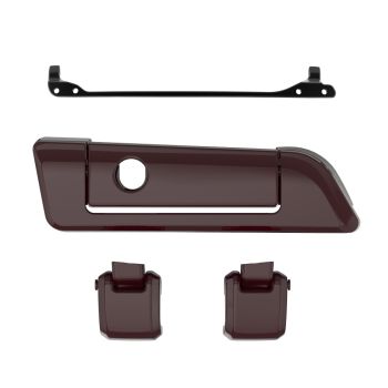 Billiard Burgundy Hinges & Latch kit  For Harley Razor Chopped King Tour Pak