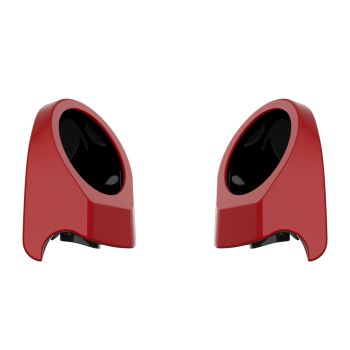 Billiard Red 6.5 Inch Speaker Pods for Advanblack & Harley King Tour Pak