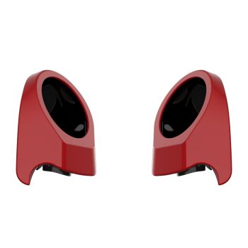 Billiard Red 6.5 Inch Speaker Pods for Advanblack & Harley King Tour Pak
