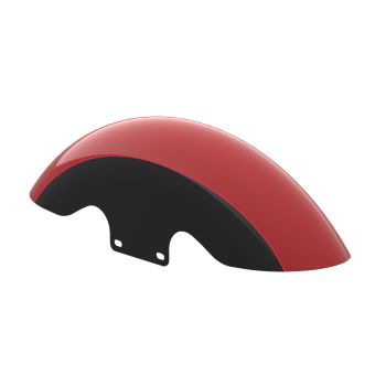 Billiard Red & Vivid Black Holeshot 19inch Short Front Fender For '14-'23 Harley Davidson Touring