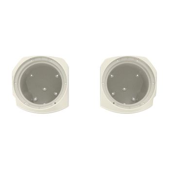 Birch White 8inch Lower Fairings Speaker Pods  for Harley 24up Later Harley Touring