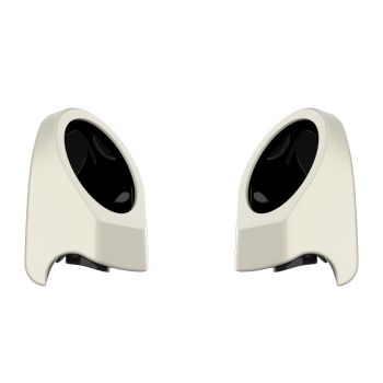 Birch White 6.5 Inch Speaker Pods for Advanblack & Harley King Tour Pak