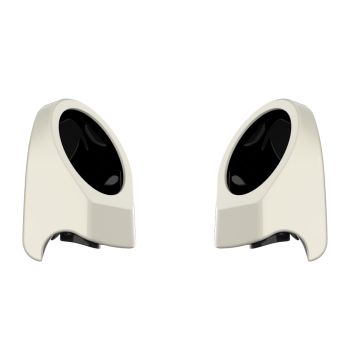 Birch White 6.5 Inch Speaker Pods for Advanblack & Harley King Tour Pak