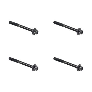 Black Forged Titanium Engine Crankcase Bolt Kit for Harley M8 Touring & Softail