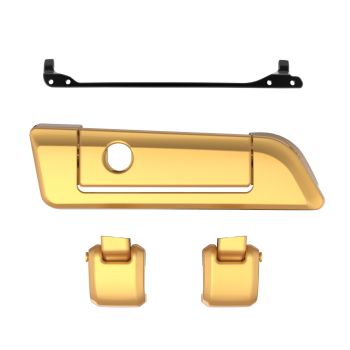 Black Hills Gold Hinges & Latch kit  For Harley Razor Chopped King Rear Tour Trunk Pack