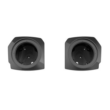 Black Quartz Lower Fairings 6.5inch Speaker Pods for Harley 24up Later Harley Touring