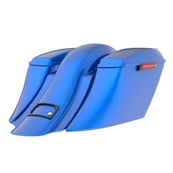 Blue Burst Bagger Boss Down and Out Bagger Kit Black Latch For '23-'25 Harley CVO & '24-'25 Street Glide Road Glide